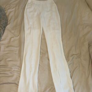 Amanda-uprichard Women's White Trousers S/XS